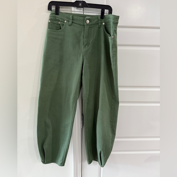 Tibi Denim - Tibi Cotton Drill Brancusi Barrel Pants  Casual Strech Trendy 2025 Size US 4